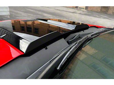 Emblems Plus Rear Hood Scoop Decals; Matte Black (22-26 Silverado 1500 Trail Boss, ZR2)