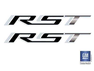 Emblems Plus RST Bedside Decals; Black (19-25 Silverado 1500 RST)