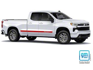 3M / Oracal 651 RST Bed Side Decal Set – Matte Black For Chevy Silverado