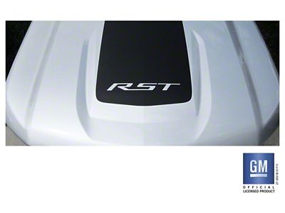 Emblems Plus RST Hood Decal; Gloss Black (19-25 Silverado 1500 RST)