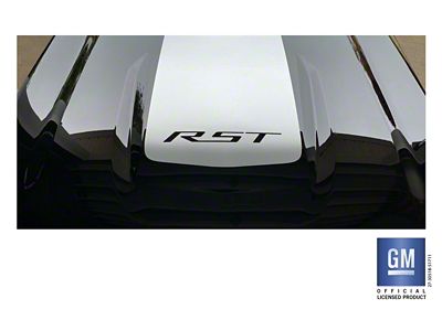 Emblems Plus RST Hood Decal; Silver (19-25 Silverado 1500 RST)