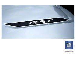 Emblems Plus RST Hood Spear Decals; Matte Black (19-25 Silverado 1500 RST)