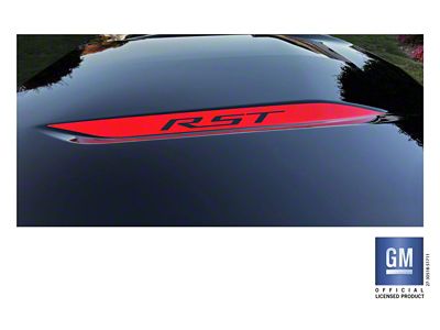 Emblems Plus RST Hood Spear Decals; Red (19-25 Silverado 1500 RST)