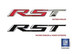 Emblems Plus RST Tailgate Emblem Insert Lettters; Gloss Black (19-25 Silverado 1500)