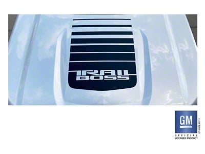 Emblems Plus Trail Boss Fade Hood Decal Graphic; Matte Black (19-25 Silverado 1500 Trail Boss)