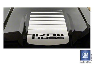 Emblems Plus Trail Boss Fade Hood Decal; Red (19-25 Silverado 1500 Trail Boss)