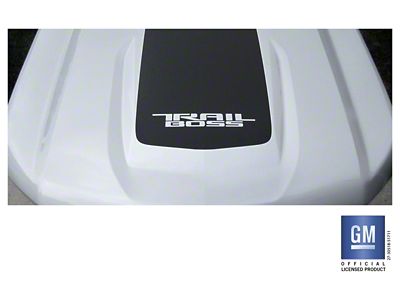 Emblems Plus TRAIL BOSS Hood Decal; Matte Black (19-25 Silverado 1500 Trail Boss)