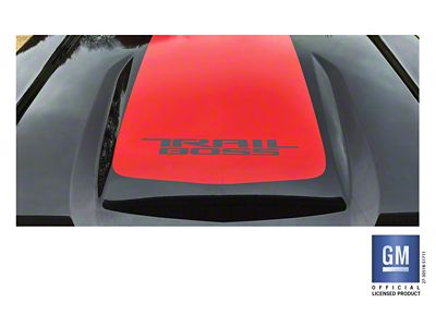 Emblems Plus TRAIL BOSS Hood Decal; Red (19-25 Silverado 1500 Trail Boss)
