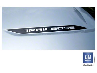 Emblems Plus TRAIL BOSS Hood Spear Decals; Matte Black (19-25 Silverado 1500 Trail Boss)