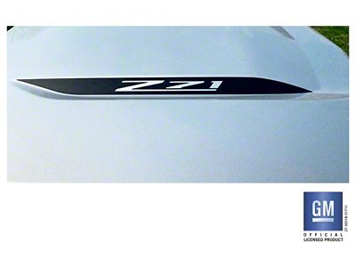 Emblems Plus Z71 Hood Spear Decals; Matte Black (19-25 Silverado 1500)
