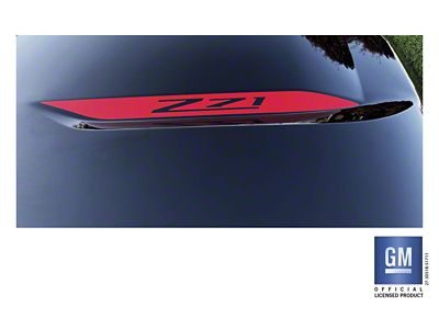 Emblems Plus Z71 Hood Spear Decals; Red (19-25 Silverado 1500)