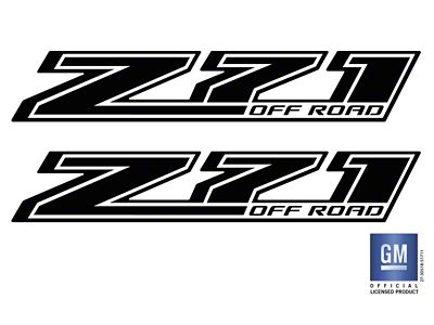 Emblems Plus Z71 Off Road Bedside Decals; Matte Black (15-19 Silverado 3500 HD)