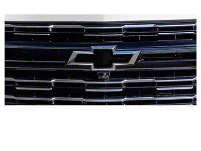 Emblems Plus Chevrolet Bowtie Grille/Liftgate Overlay Decals; Gloss Black (21-26 Tahoe)
