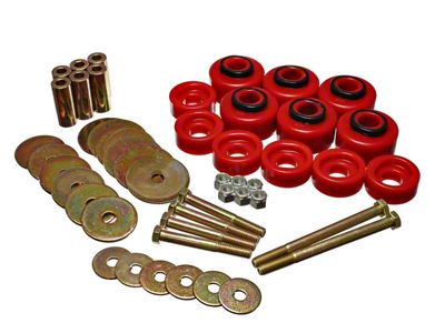 Body Cab Mount Set; Red (97-03 F-150 Regular Cab)