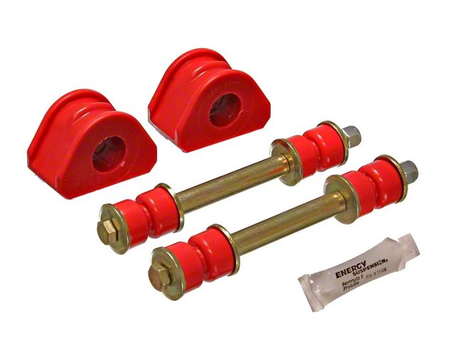 Front Sway Bar and Endlink Bushings; 25mm; Red (97-02 F-150, Excluding Lightning; 2003 4WD F-150)