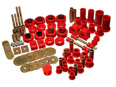 Hyper-Flex System Complete Bushing Kit; Red (97-03 2WD F-150)