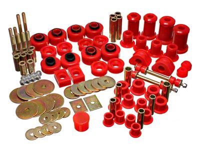 Hyper-Flex System Complete Bushing Kit; Red (97-03 4WD F-150)