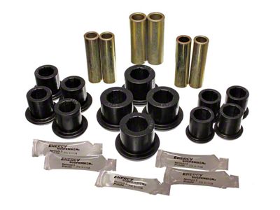 Rear Leaf Spring Bushings; Black (97-01 F-150; 02-03 2WD F-150)