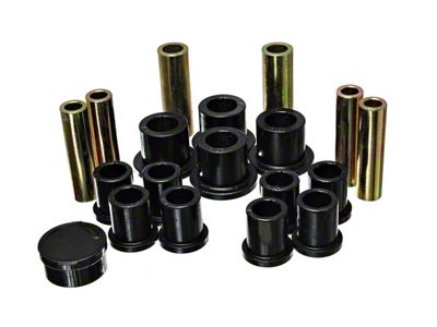 Rear Leaf Spring Bushings; Black (04-06 F-150)