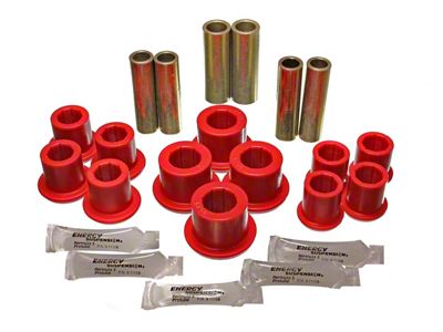 Rear Leaf Spring Bushings; Red (97-01 F-150; 02-03 2WD F-150)