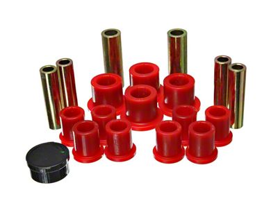 Rear Leaf Spring Bushings; Red (04-06 F-150)