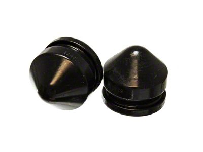 Front Bump Stops; Black (02-05 2WD RAM 1500)