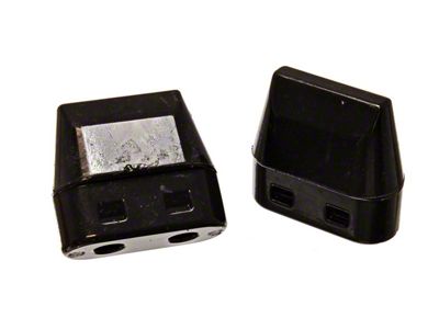 Front Bump Stops; Black (06-08 4WD RAM 1500 Mega Cab)