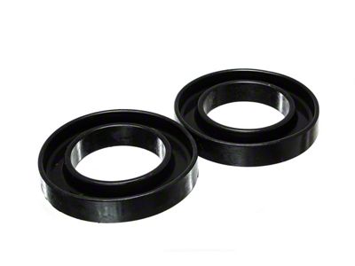 Front Coil Spring Isolators; Black (02-05 2WD RAM 1500)