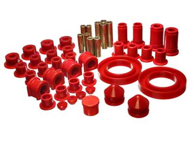 Hyper-Flex System Complete Bushing Kit; Red (02-05 2WD RAM 1500)