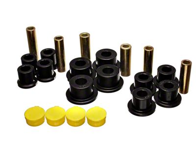 Rear Leaf Spring Bushings; Black (02-05 2WD RAM 1500)