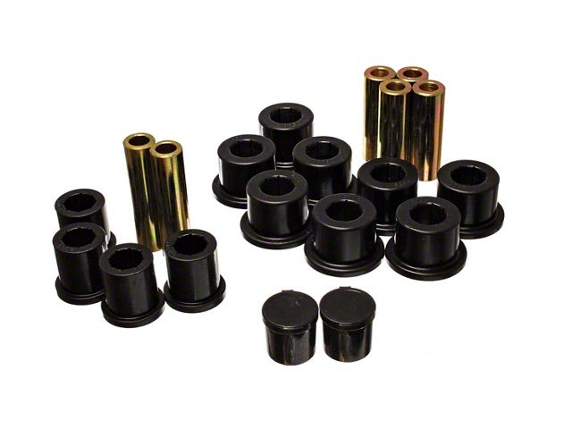 Rear Leaf Spring Bushings; Black (06-08 4WD RAM 1500 Mega Cab)