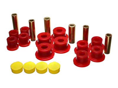 Rear Leaf Spring Bushings; Red (02-05 2WD RAM 1500)