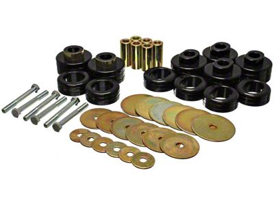 Body Mount Bushings and Hardware Kit; Black (03-05 4WD RAM 2500 Regular Cab)