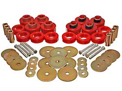 Body Mount Bushings and Hardware Kit; Red (03-05 4WD RAM 2500 Quad Cab)
