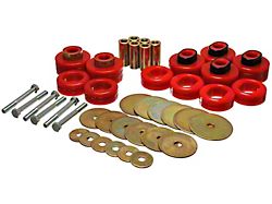 Body Mount Bushings and Hardware Kit; Red (03-05 4WD RAM 2500 Regular Cab)