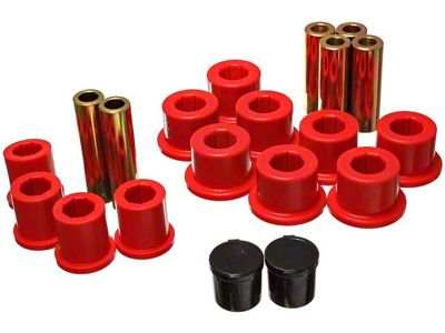 Rear Leaf Spring Bushings; Red (03-09 4WD RAM 2500)