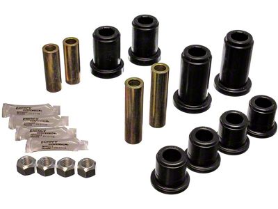 Front Control Arm Bushings; Black (07-10 4WD Sierra 2500 HD)