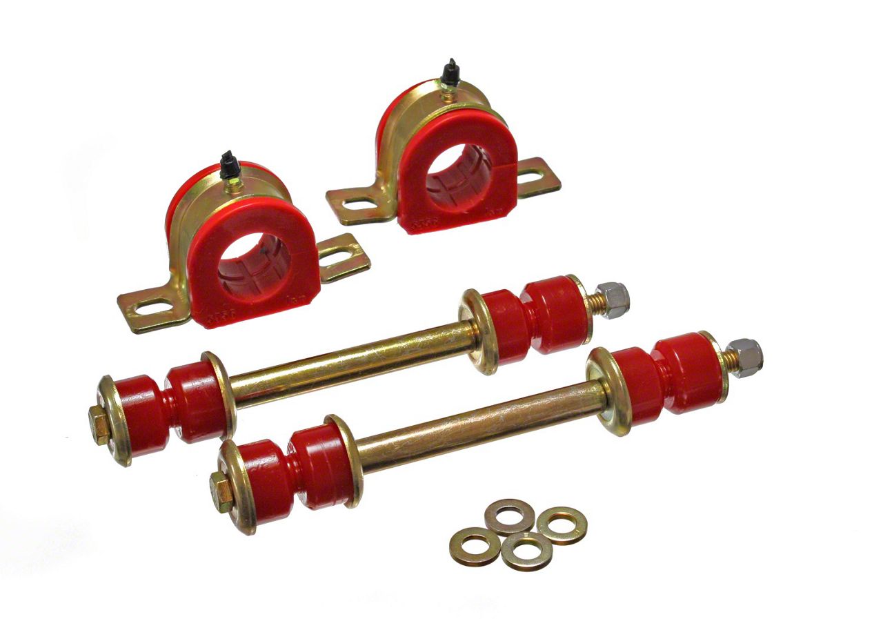 Silverado 1500 Front Sway Bar Bushings with Endlinks; 36mm; Red (9906