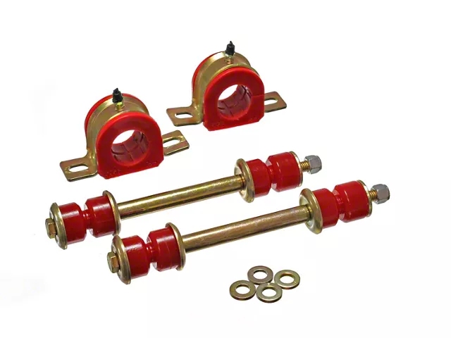 Front Sway Bar Bushings with Endlinks; 36mm; Red (99-06 Silverado 1500)