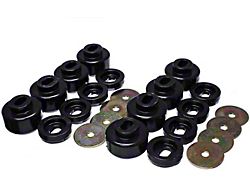 Body Mount Bushings; Black (07-10 4WD Silverado 3500 HD)