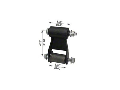 EXCEL from Richmond Leaf Spring Shackle; Rearward (03-08 RAM 1500)