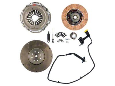 Exedy Stage 2 Cerametallic Clutch Kit with Cushion Button Disc and Flywheel; 10-Spline (05-09 5.9L RAM 3500)