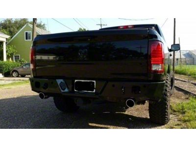 Expedition One Max Base Rear Bumper; Textured Black (09-18 RAM 1500)