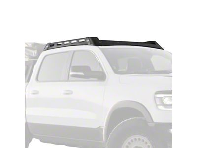 Expedition One Mule Ultra Roof Rack with Lightbar Cutout; Textured Black (19-24 RAM 1500 Crew Cab)
