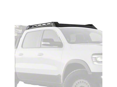 Expedition One Mule Ultra Roof Rack with Lightbar Cutout; Textured Black (19-25 RAM 1500 Crew Cab)