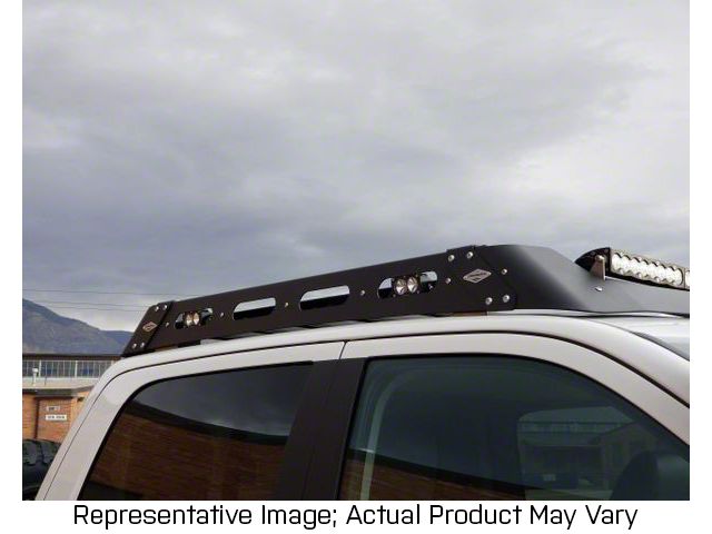Expedition One Mule Ultra Roof Rack with Lightbar Cutout; Textured Black (09-18 RAM 1500 Crew Cab)
