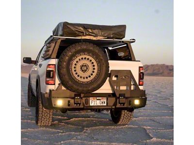 Expedition One Range Max Dual Swing Rear Bumper Tire Carrier System; Textured Black (19-23 RAM 1500, Excluding TRX)