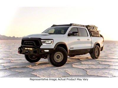 Expedition One Range Max Ultra HD Front Bumper with Bull Bar; Bare Metal (19-24 RAM 1500, Excluding Rebel & TRX)