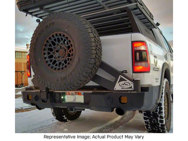 Expedition One Single Swing Rear Bumper; Textured Black (09-18 RAM 1500)