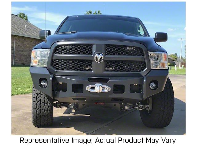 Expedition One Ultra Front Bumper with Shorty Center Hoop; Bare Metal (13-18 RAM 1500, Excluding Rebel)